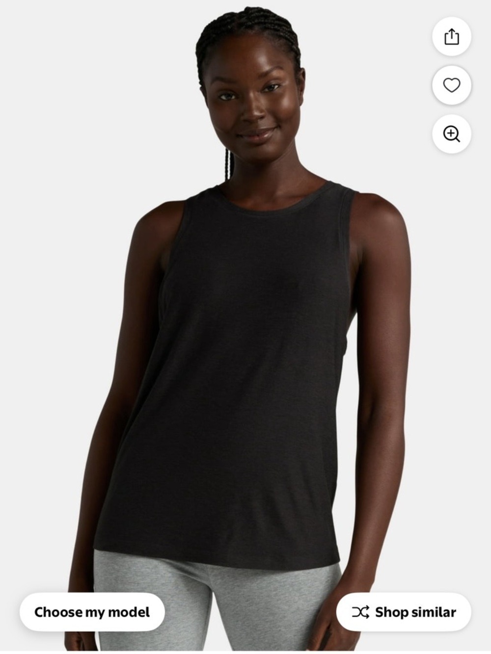 Athletic Works ButterCore Performance Tank Top Black Sleeveless XL
